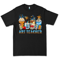 Black art teacher coffee cups Premium Tee - Zillion Design Studio
