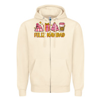 Sandshell feliz navidad Zipper Hoodie - MaliasSmallBusiness