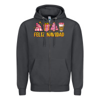 Smoke feliz navidad Zipper Hoodie - MaliasSmallBusiness
