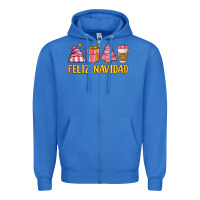 True Royal feliz navidad Zipper Hoodie - MaliasSmallBusiness