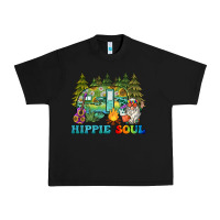 Black hippie soul camping Urban Heavy Tee - BarkalooDesign