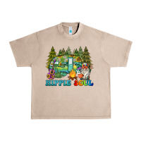 French Oak hippie soul camping Urban Heavy Tee - BarkalooDesign