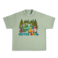 Oil Green hippie soul camping Urban Heavy Tee - BarkalooDesign