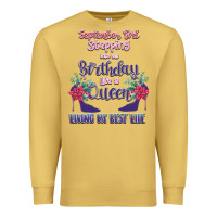 Antique Gold Womens September Girl Stepping Into My Birthday Premium Sweatshirt - Bettercallsaul