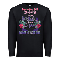 Black Womens September Girl Stepping Into My Birthday Premium Sweatshirt - Bettercallsaul