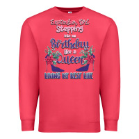 Cardinal Womens September Girl Stepping Into My Birthday Premium Sweatshirt - Bettercallsaul