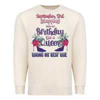 Sandshell Womens September Girl Stepping Into My Birthday Premium Sweatshirt - Bettercallsaul