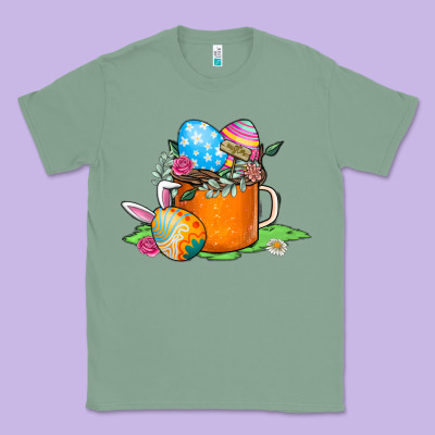 Easter Coffee Classic Tee Designed By Cowhidedigitalart