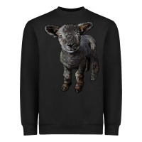 Black southdown baby sheep Heavyweight Sweatshirt - LillyAllenDesigns