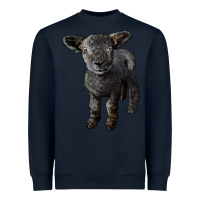 Navy southdown baby sheep Heavyweight Sweatshirt - LillyAllenDesigns