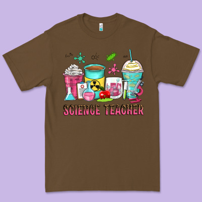 Science Teacher Coffee Cups Premium Tee Designed By Zillion Design Studio