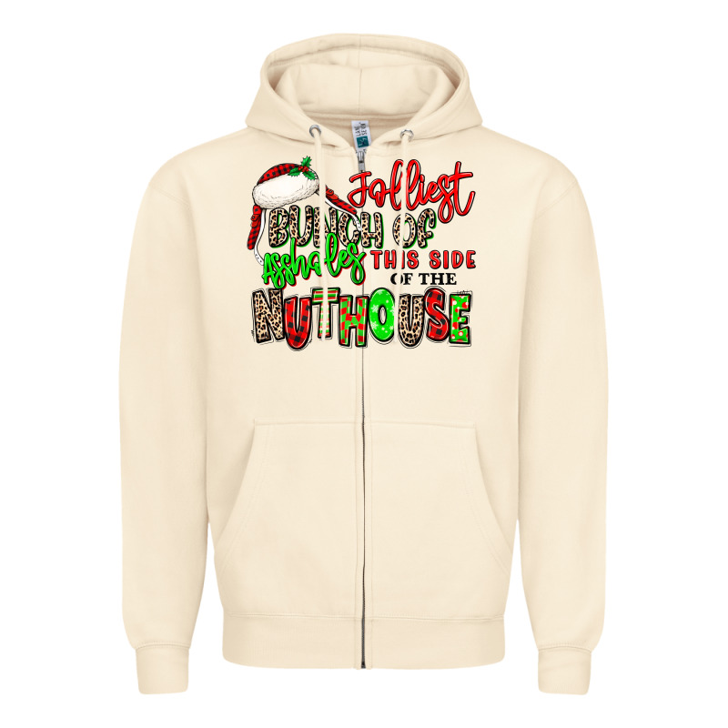 Jolliest Bunch Of Assholes This Side Of The Nuthou Zipper Hoodie by MaliasSmallBusiness | Teevron