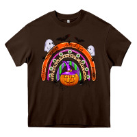Chocolate Brown halloween rainbow Heavy Core Tee - Zillion Design Studio