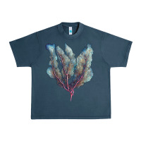 Midnight Navy Venus Fan Sea Coral Urban Heavy Tee - LillyAllenDesigns