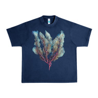Navy Venus Fan Sea Coral Urban Heavy Tee - LillyAllenDesigns