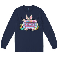 Navy hip hop easter Long Sleeve Tee - MaliasSmallBusiness