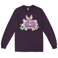 Plum hip hop easter Long Sleeve Tee - MaliasSmallBusiness