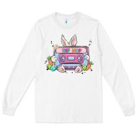White hip hop easter Long Sleeve Tee - MaliasSmallBusiness