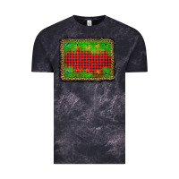Cloud Black christmas lights background Vintage Tee - AdoDesignShop
