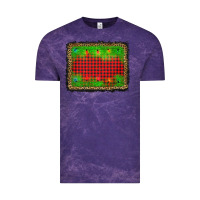 Cloud Purple christmas lights background Vintage Tee - AdoDesignShop
