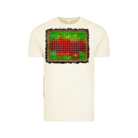 Vintage Arctic christmas lights background Vintage Tee - AdoDesignShop