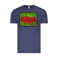Vintage Denim christmas lights background Vintage Tee - AdoDesignShop