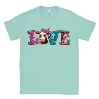 Seafoam love with guernsey cow Classic Tee - AdoDesignShop