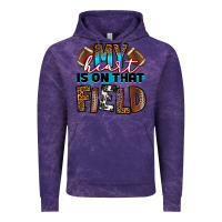 Cloud Purple my heart is on that field football Vintage Hoodie - RanaPortraitStore
