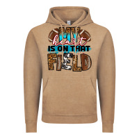 Vintage Coffee my heart is on that field football Vintage Hoodie - RanaPortraitStore