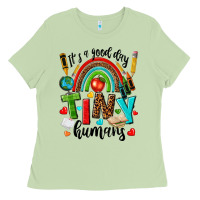 Matcha it s a good day tiny humans Ladies Tee - texasbilliewilder
