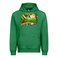 Emerald St. Patrick's Day cat Urban Hoodie - HowdyJamesFarm
