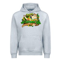 Heather Grey St. Patrick's Day cat Urban Hoodie - HowdyJamesFarm