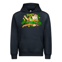 Navy St. Patrick's Day cat Urban Hoodie - HowdyJamesFarm