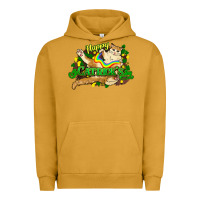 Pigment Peanut Butter St. Patrick's Day cat Urban Hoodie - HowdyJamesFarm