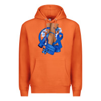 Carrot Colon Cancer diva blue ribbon Premium Hoodie - NancyCooperArtShop