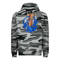 Slate Camo Colon Cancer diva blue ribbon Premium Hoodie - NancyCooperArtShop