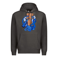 Smoke Colon Cancer diva blue ribbon Premium Hoodie - NancyCooperArtShop