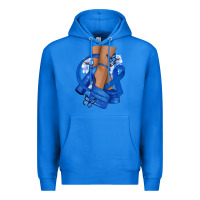 True Royal Colon Cancer diva blue ribbon Premium Hoodie - NancyCooperArtShop