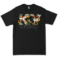Black kentucky state cowhide serape cactus Premium Tee - RanaPortraitStore