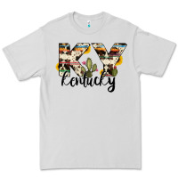 Dove Grey kentucky state cowhide serape cactus Premium Tee - RanaPortraitStore