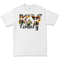 White kentucky state cowhide serape cactus Premium Tee - RanaPortraitStore