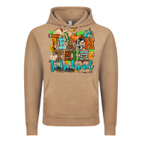 Vintage Coffee teach them to be kind with pumpkins and fall Vintage Hoodie - AdoDesignShop