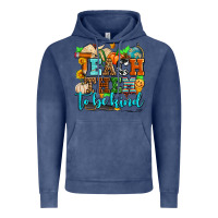 Vintage Denim teach them to be kind with pumpkins and fall Vintage Hoodie - AdoDesignShop