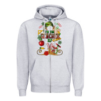 Heather Grey im teacher elf Zipper Hoodie - MaliasSmallBusiness