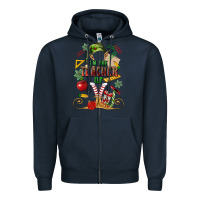 Navy im teacher elf Zipper Hoodie - MaliasSmallBusiness
