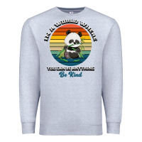 Heather Grey In a world where you can be anything be kind Premium Sweatshirt - Bettercallsaul