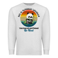Oatmeal Heather In a world where you can be anything be kind Premium Sweatshirt - Bettercallsaul