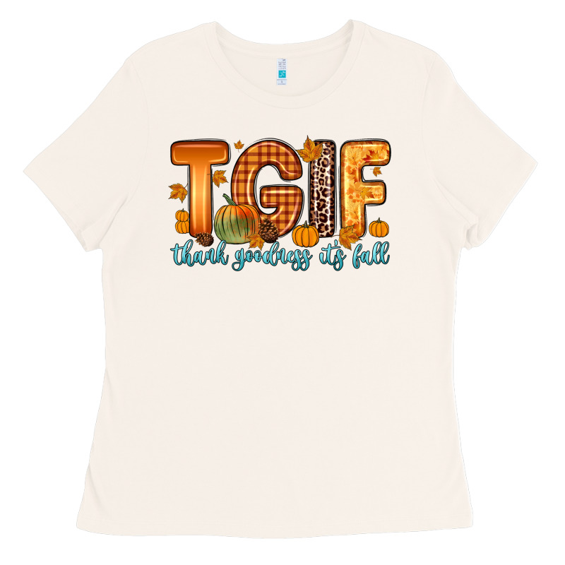 Tgif Thank Goodness It S Fall Ladies Tee by Zillion Design Studio | Teevron