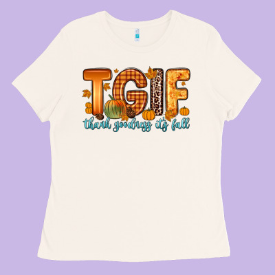 Tgif Thank Goodness It S Fall Ladies Tee Designed By Zillion Design Studio