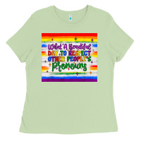 Matcha what a beautiful day to respect other people's pronouns  tumbler Ladies Tee - JahusDesignShop
